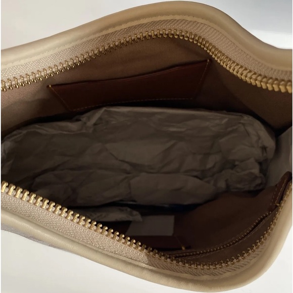 NWT COACH Ergo Shoulder Bag In Signature Jacquard C2588 Stone Ivory - Picture 7 of 12